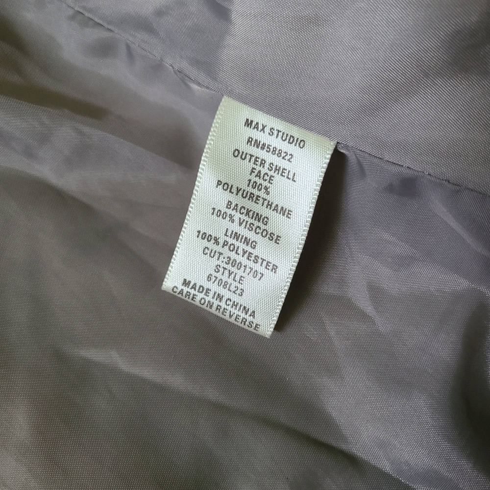 Max Studio Faux Leather Jacket - Picture 4 of 4